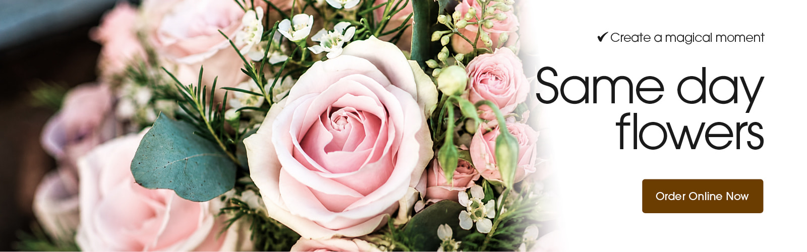 Seasonal bouquets from Magic Moments in Dunboyne offering same-day delivery